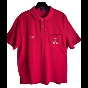 Red S/S Polo by Ralph Lauren Classic Fit Regatta RL Sz. L Gently Used Condition